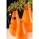 PARAMIT - Váza Pear oranžová  18 cm, 22 cm a 26 cm