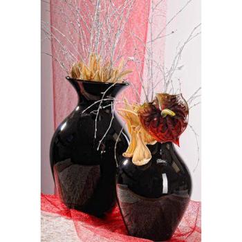 PARAMIT - Váza Grand čierna 29 cm a 36 cm
